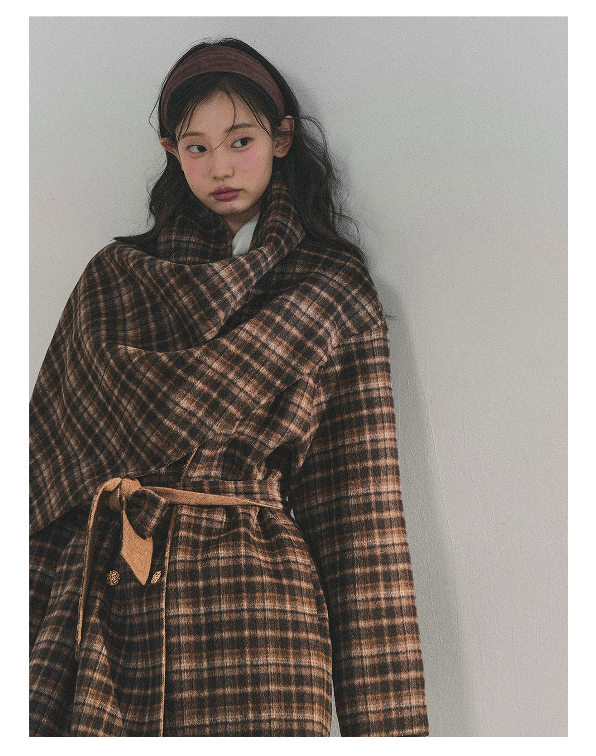 French British-Style Wool Coat