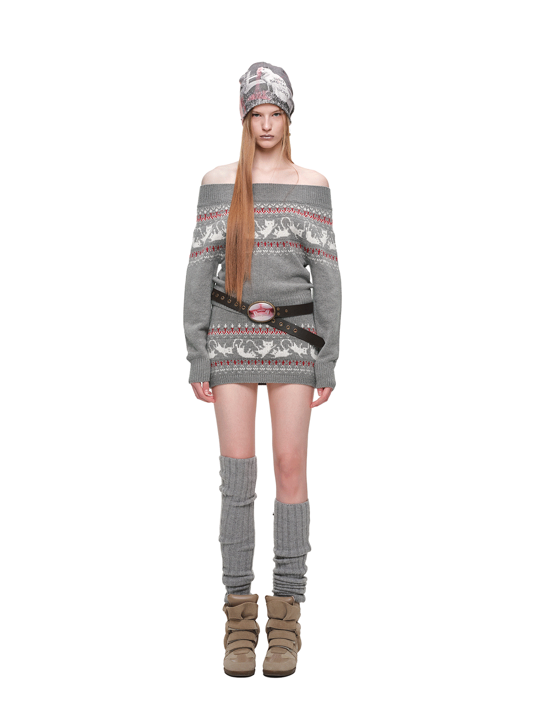Haut en maille pour chat Fair Isle