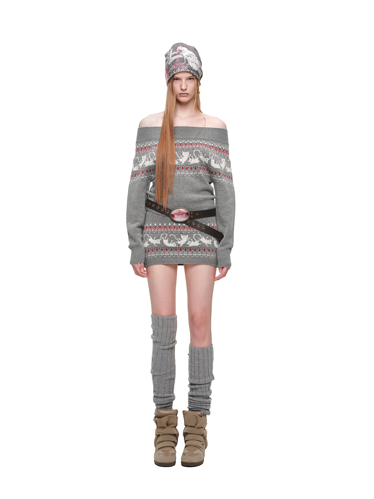 Haut en maille pour chat Fair Isle