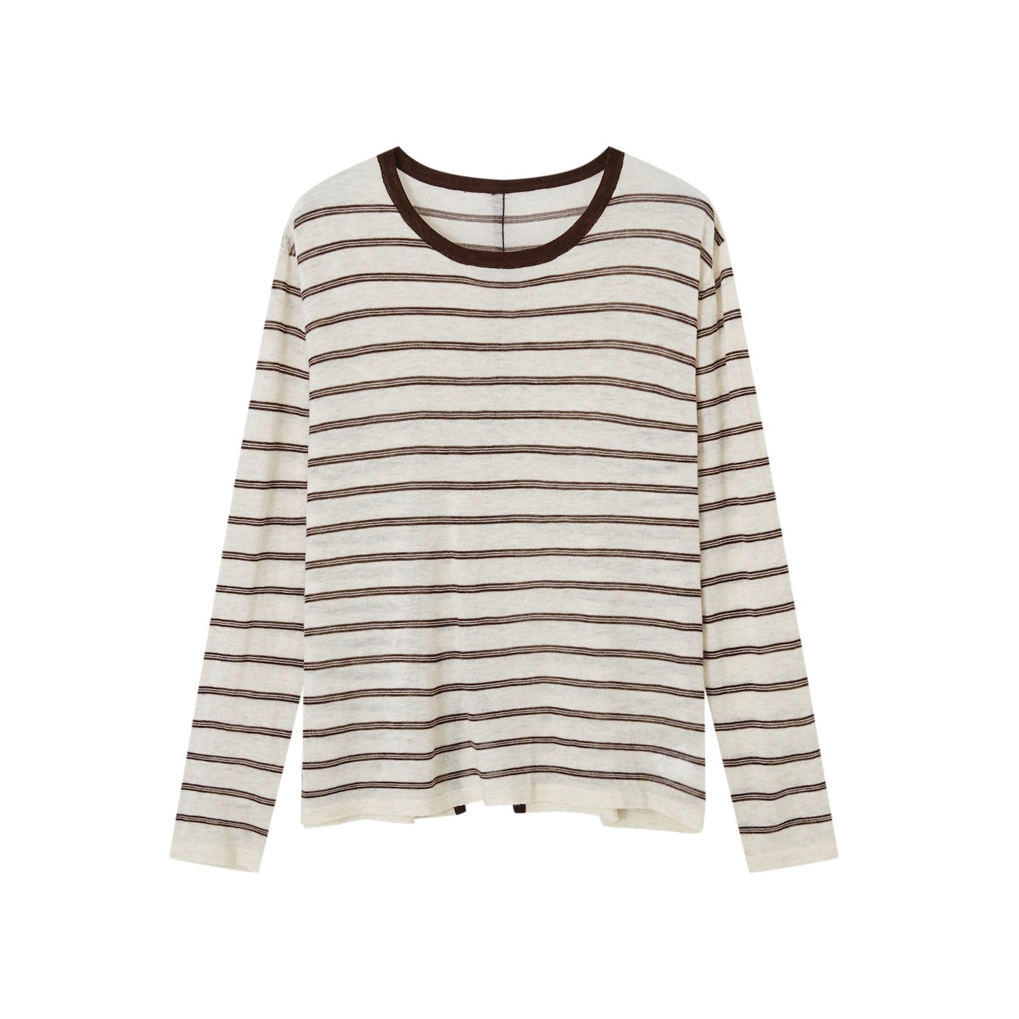 Retro Stripe Versatile Knit T-Shirt