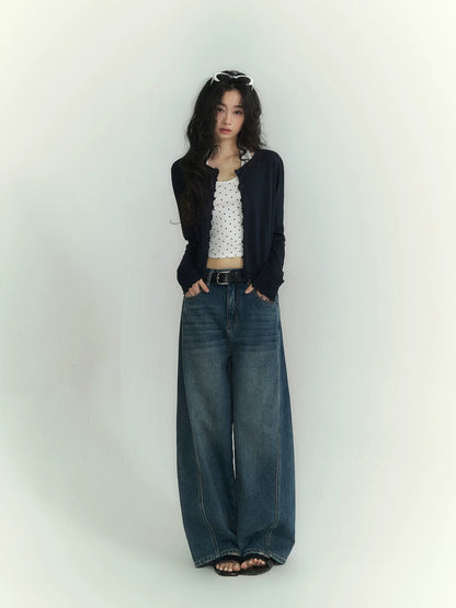 Mercerized Cotton Ultra-Lightweight Cardigan