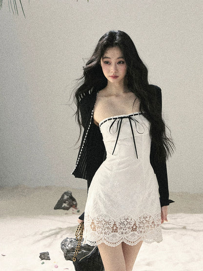 Moonwoven Lace Off-Shoulder Mini DressMoonwoven Lace Off-Shoulder Mini Dress