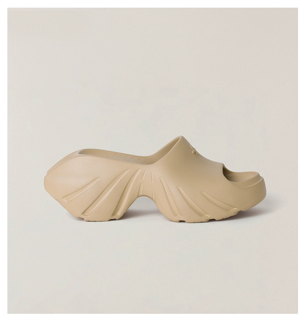 Phantom Future Sculpted Heel Mules Sandals