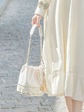 Embroidered Tassel Pendant Bucket Shoulder Bag - CHINASQUAD