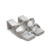 Silver Gret High Heeled Sandals - CHINASQUAD