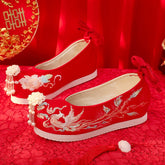 Embroidered Pointed Toe Hanfu Shoes - CHINASQUAD