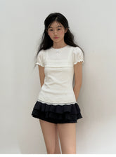 Black and White 3D A-Line Skirt - CHINASQUAD