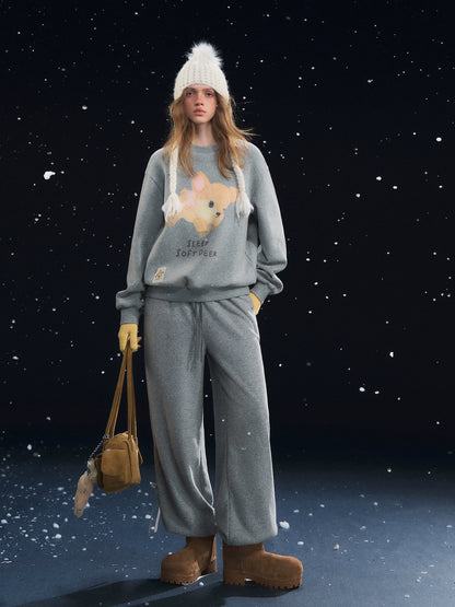 Velvety Jogger Lantern Pants