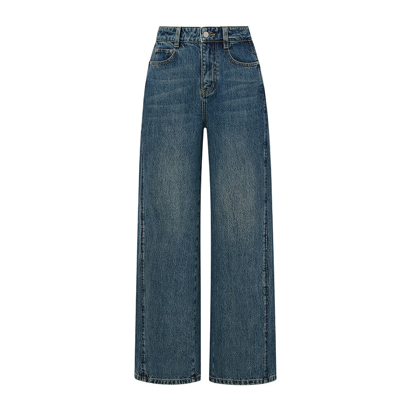 Pure Cotton Straight-Leg Denim Jeans