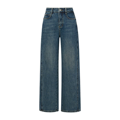Pure Cotton Straight-Leg Denim Jeans