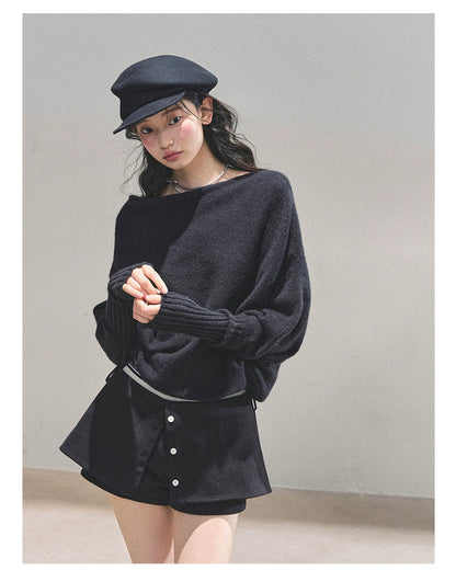 Soft Sweet Off-Shoulder Knit Sweater