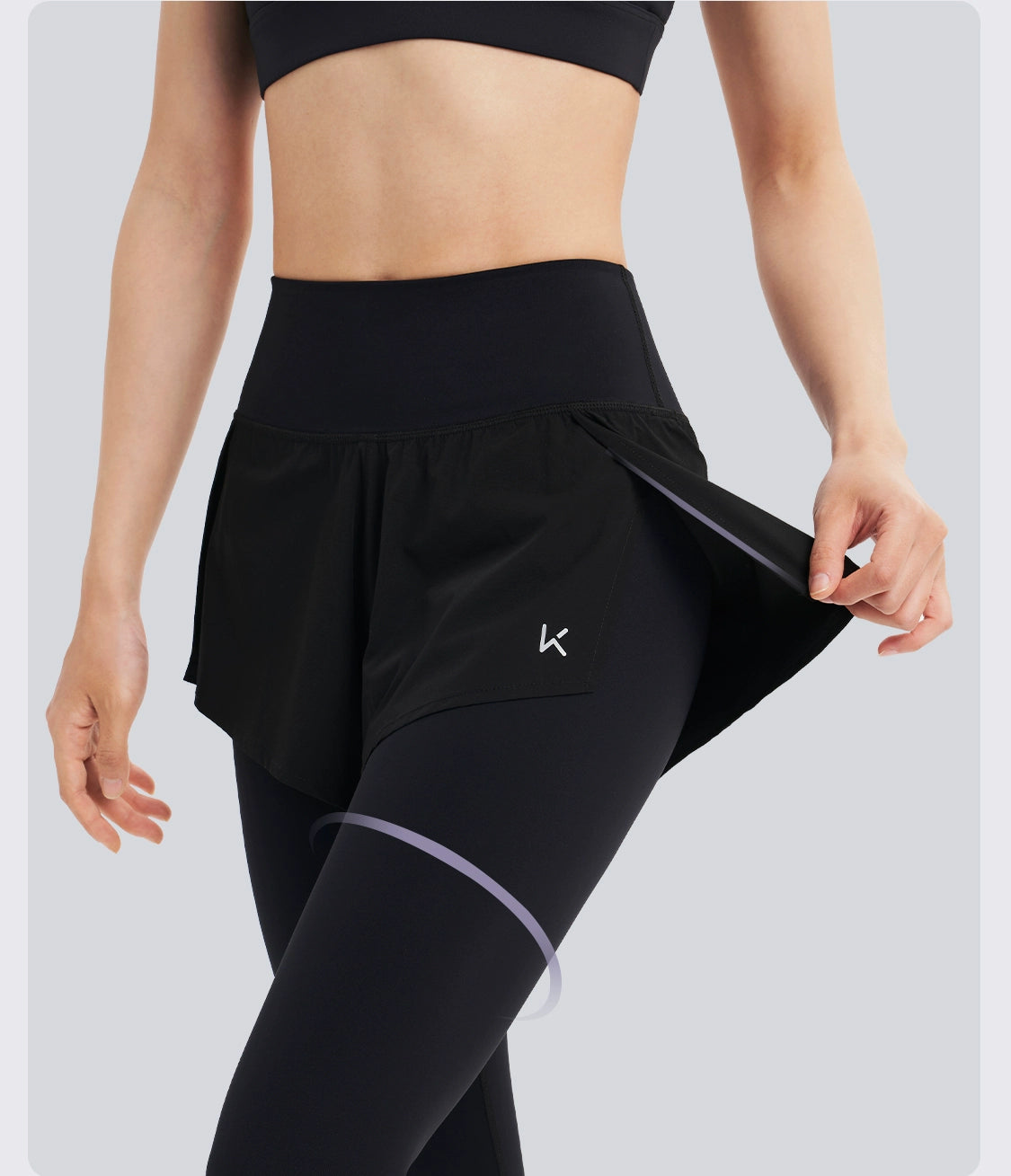 Quick-Dry Two-Piece Design Yoga Pants