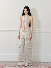 Floral Print Wide-Leg Cargo Pants - CHINASQUAD