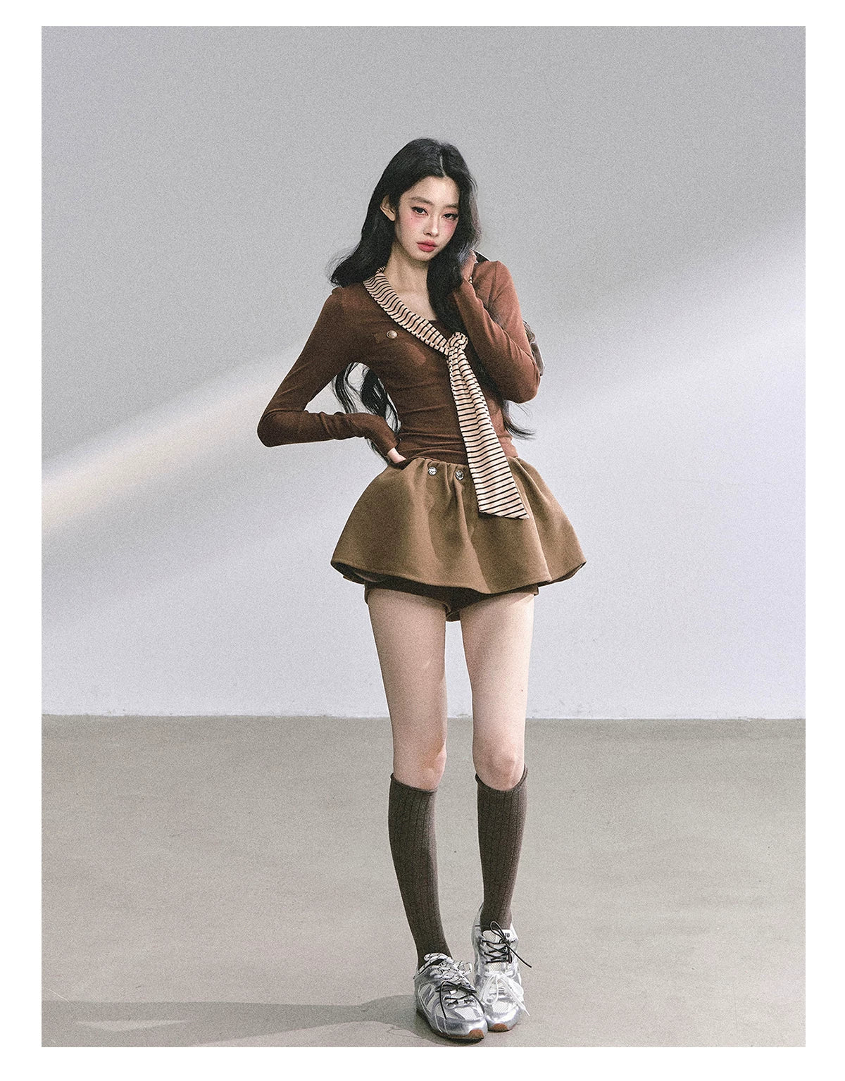 Striped Long-Sleeve Slim-Fit T-Shirt