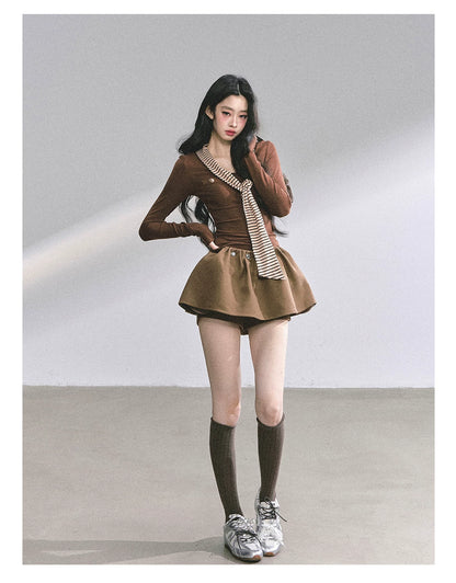 Striped Long-Sleeve Slim-Fit T-Shirt