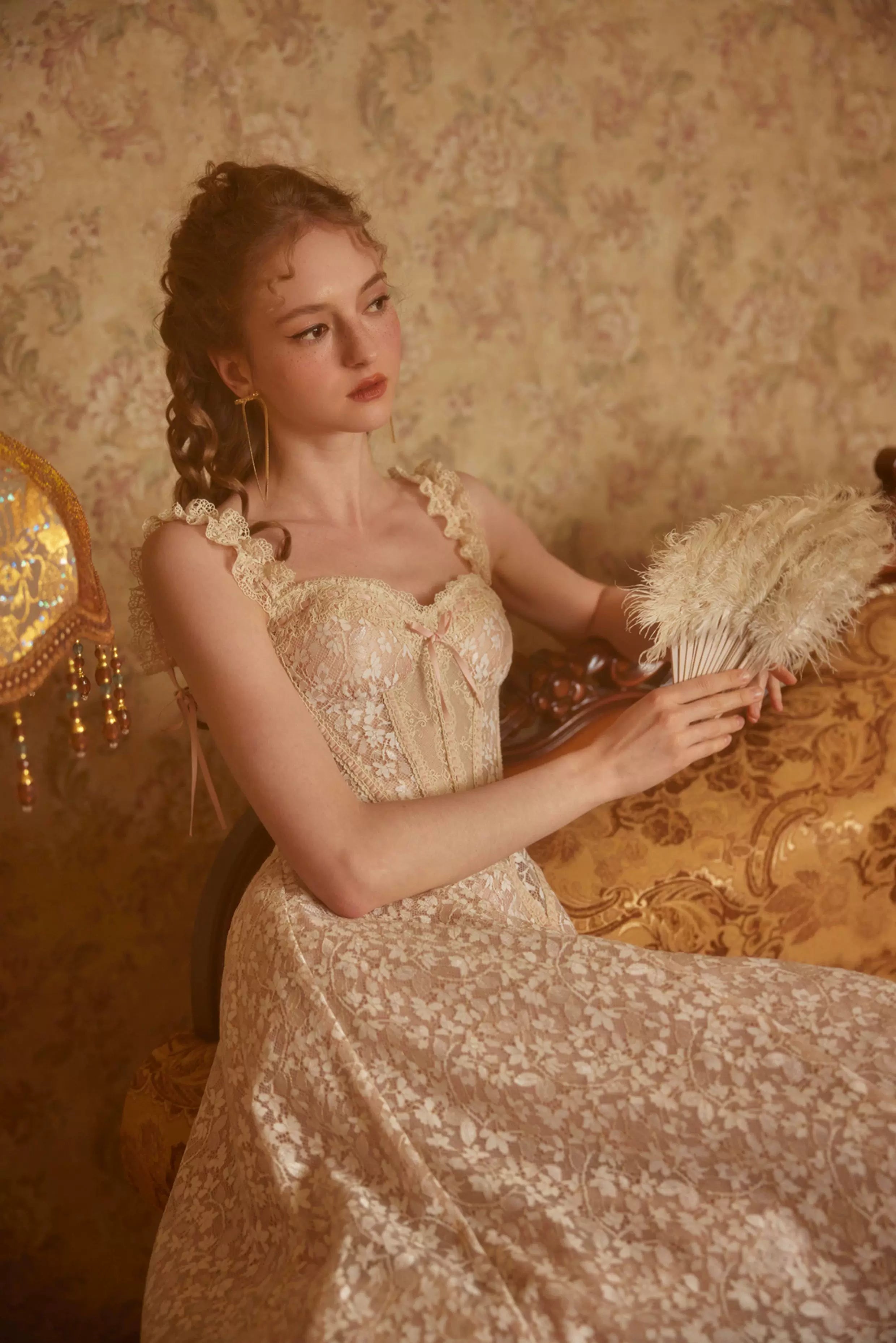 French Heiress Lace Corset Slip Dress