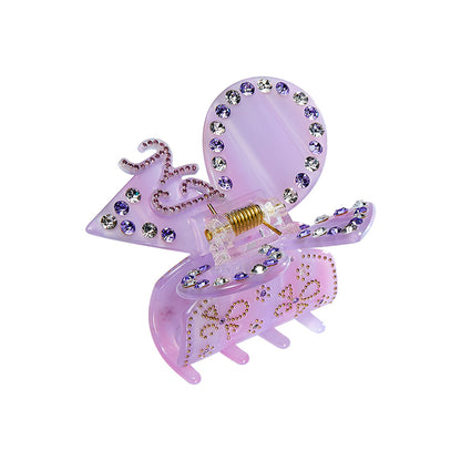 Chloe Crystal Butterfly Claw Clip - CHINASQUAD