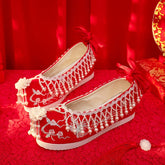 Embroidered Pointed Toe Hanfu Shoes - CHINASQUAD