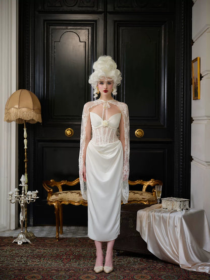 Magic Enchantment Satin Corset Wedding Dress