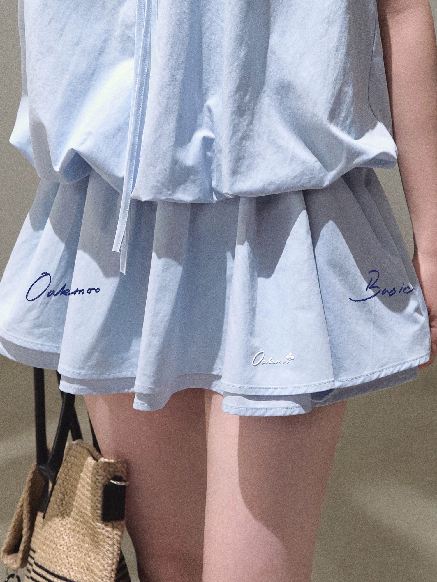Lyocell Cotton Bubble Hem Dress