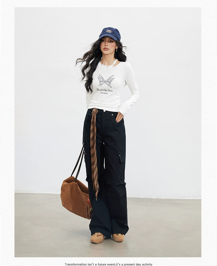 Ruched Cargo Pants - CHINASQUAD