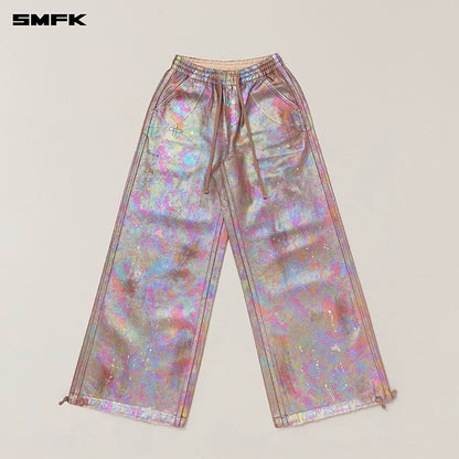 Wild Iridescent Drawstring Cargo Pants