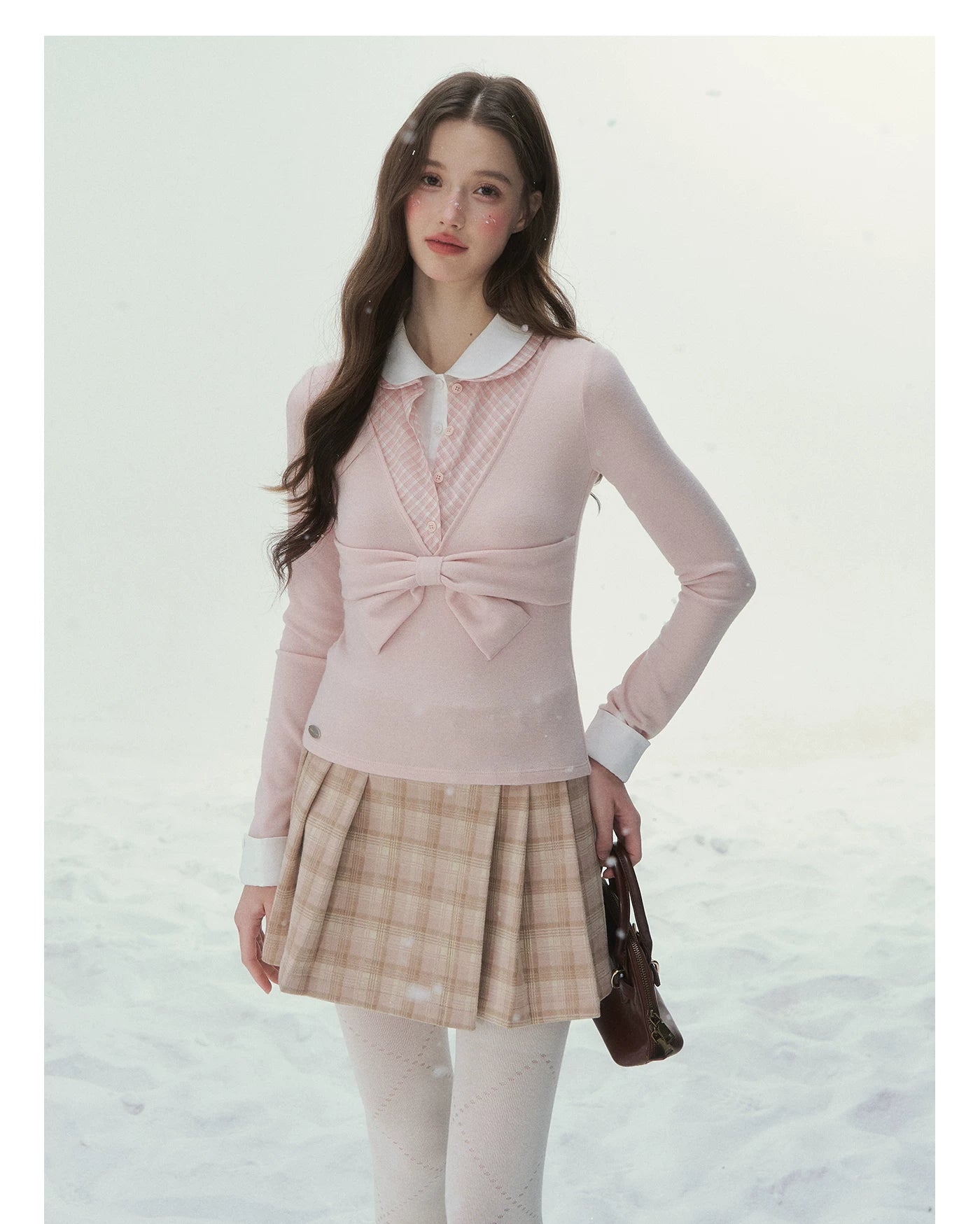 Vintage Peter Pan Collar Layered Blouse