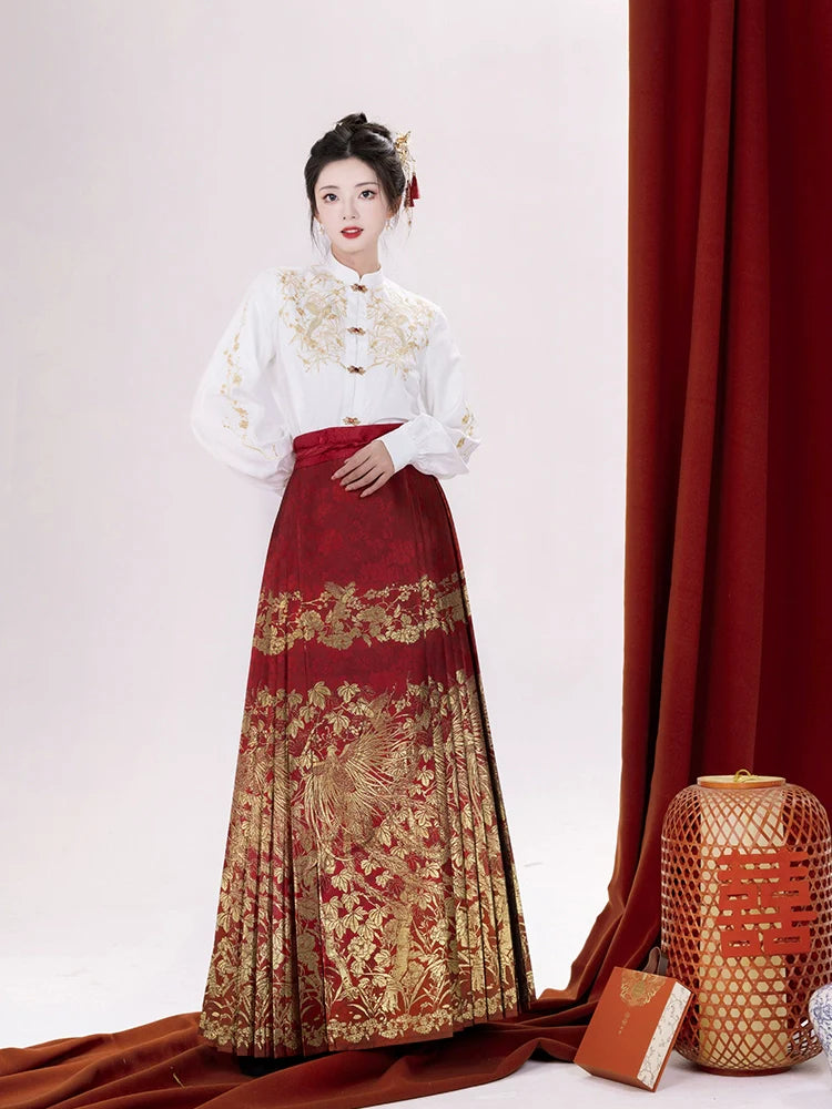 &quot;梧凤之鸣&quot;Ming-Dynasty Hanfu Set - CHINASQUAD