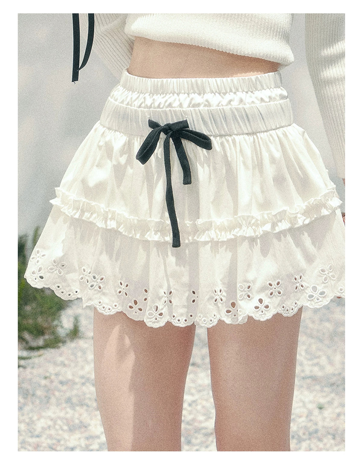 “Spring Meadow” Embroidered Bubble Skirt