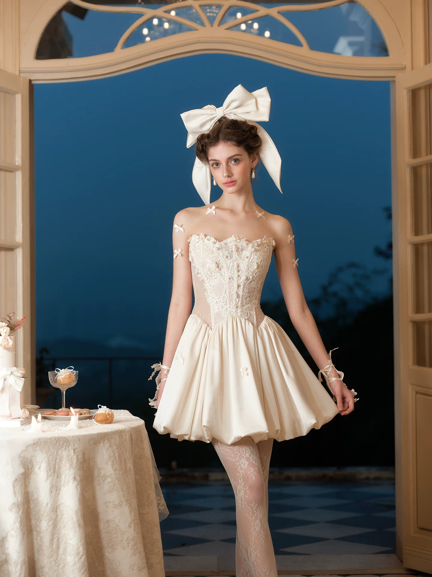 French Corset Sleeveless Party Dress