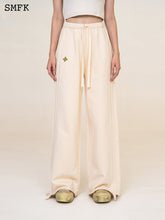 (Final Sale) Camouflage & Cream-colored Wide-leg Pants - CHINASQUAD