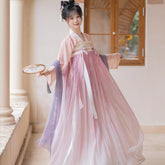 "垂丝海棠" Tang Dynasty Style Hanfu Set - CHINASQUAD