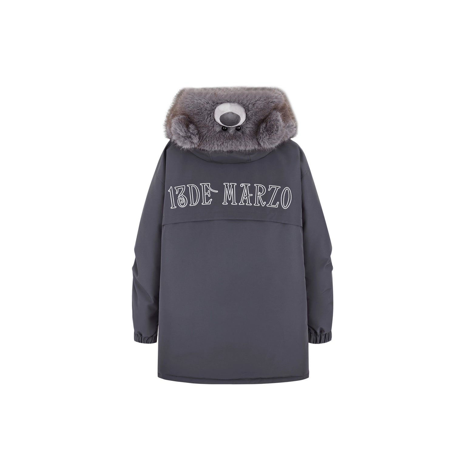 Faux Fur Collar Parka Down Coat