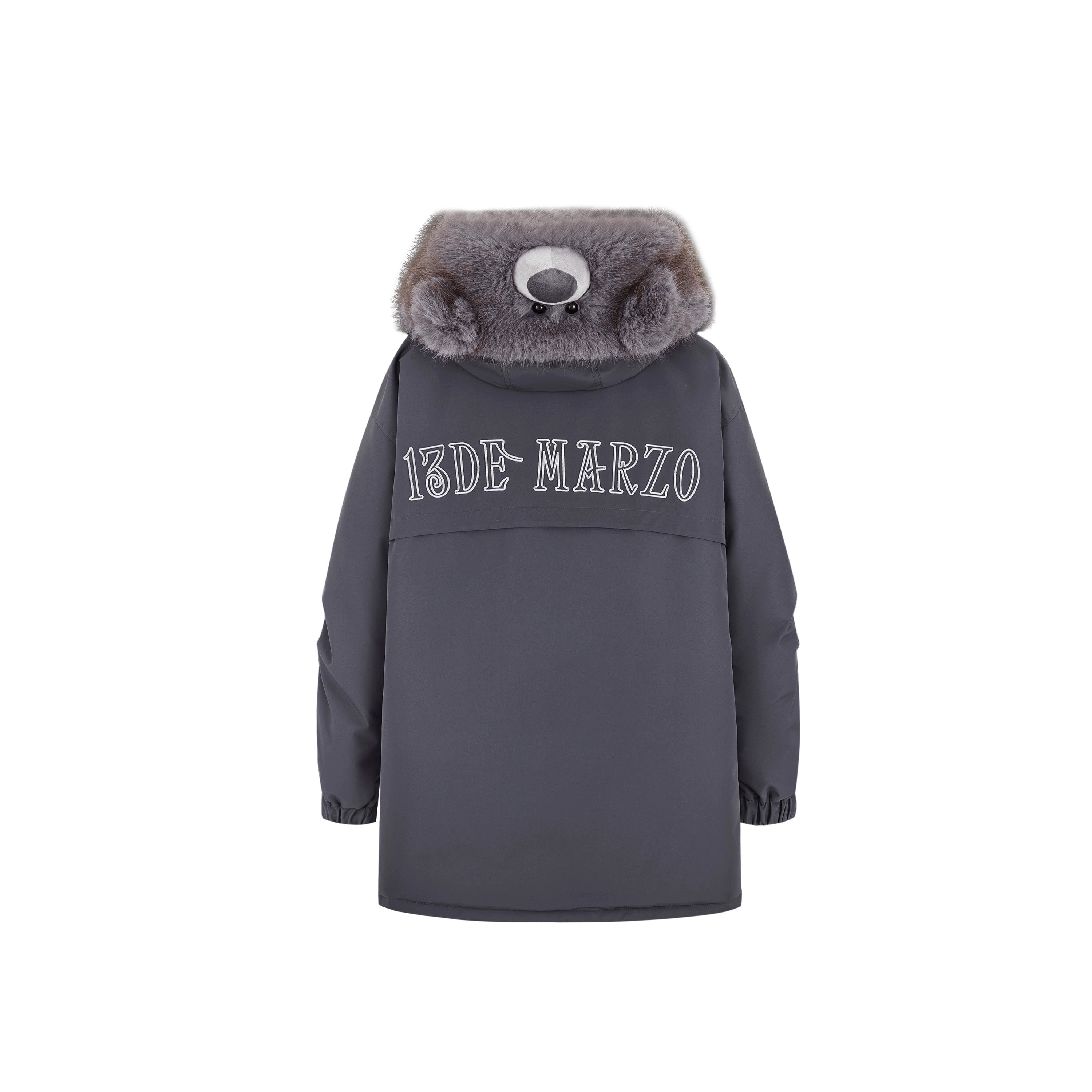 Faux Fur Collar Parka Down Coat