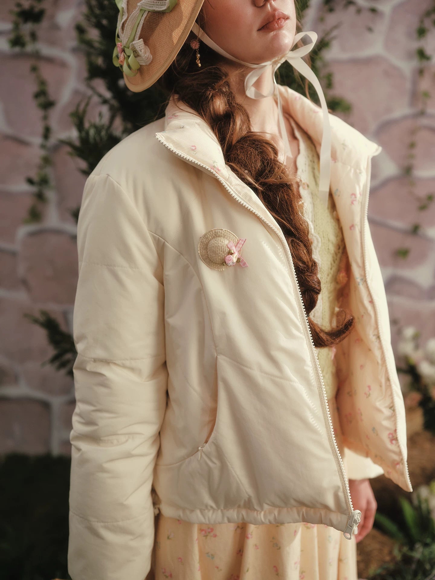 French Cropped Down Puffer Jacket