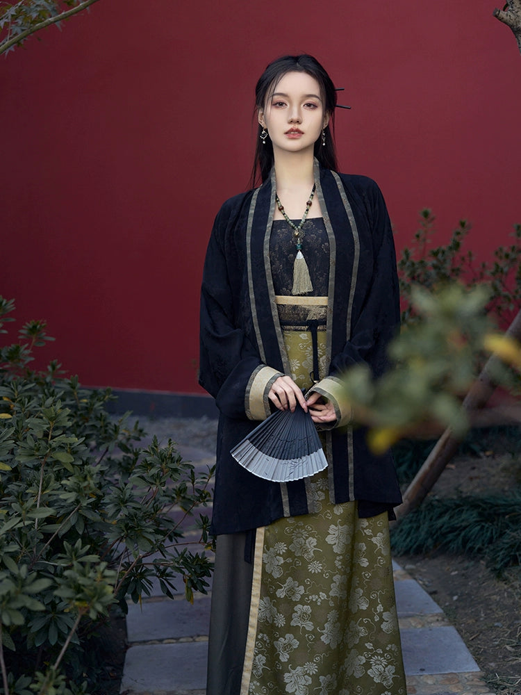 (Final Sale) "碧山阑夜" Song Dynasty Hanfu Set