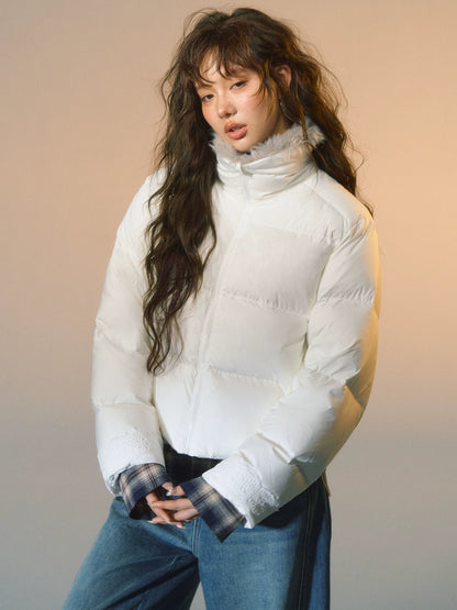 Faux Fur Collar Puffer Jacket