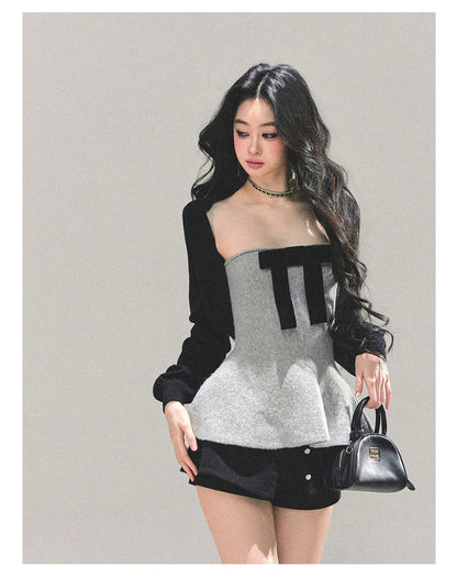 Princess-Style T-Shirt Tank &amp; Cape Two-Piece Set