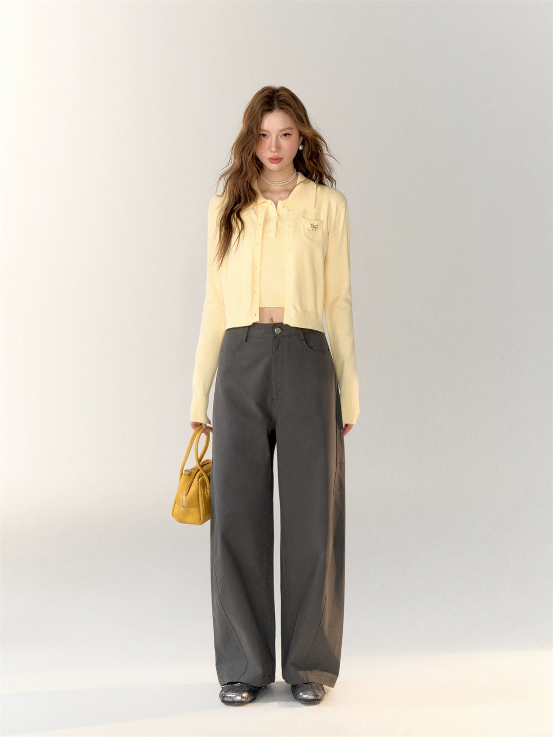 Versatile Simple Casual Wide-Leg Pants