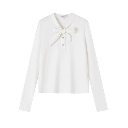 Velvet Ribbon Bow Tee