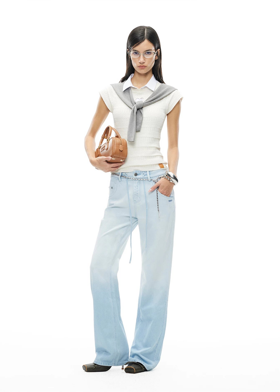 Summer Vacation Slim Straight Hemp Denim