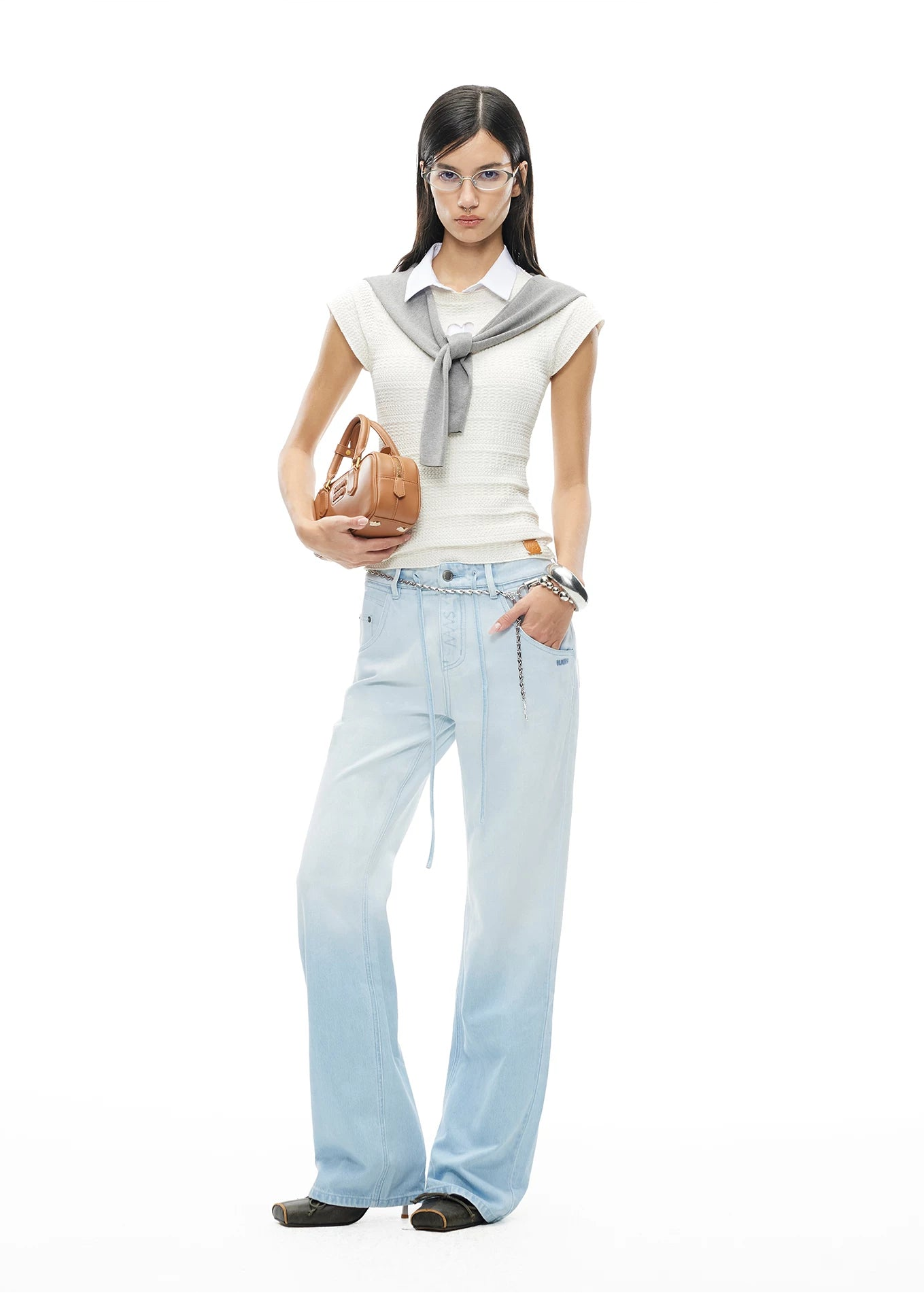 Summer Vacation Slim Straight Hemp Denim