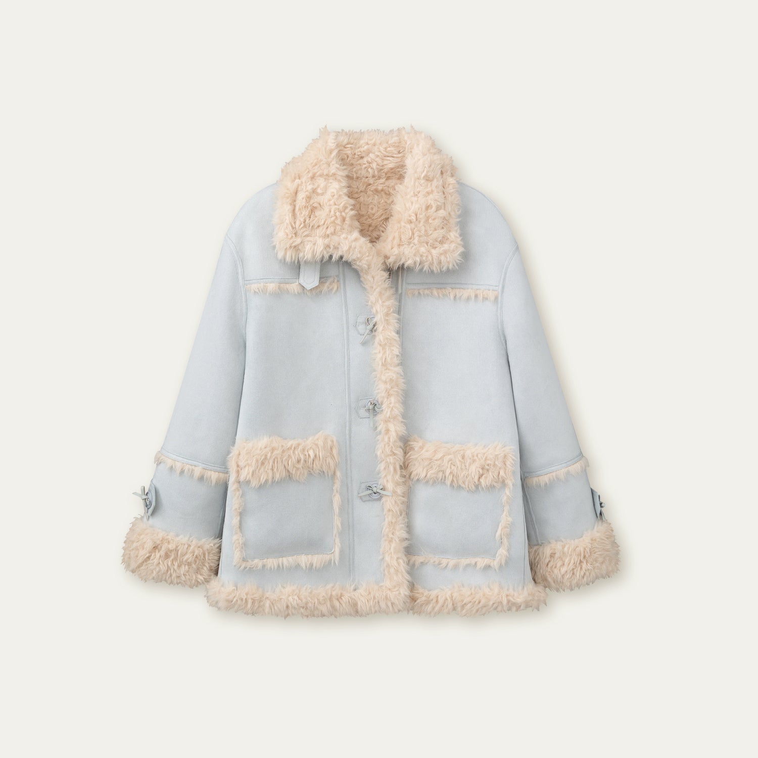 Reversible Faux Shearling Winter Jacket