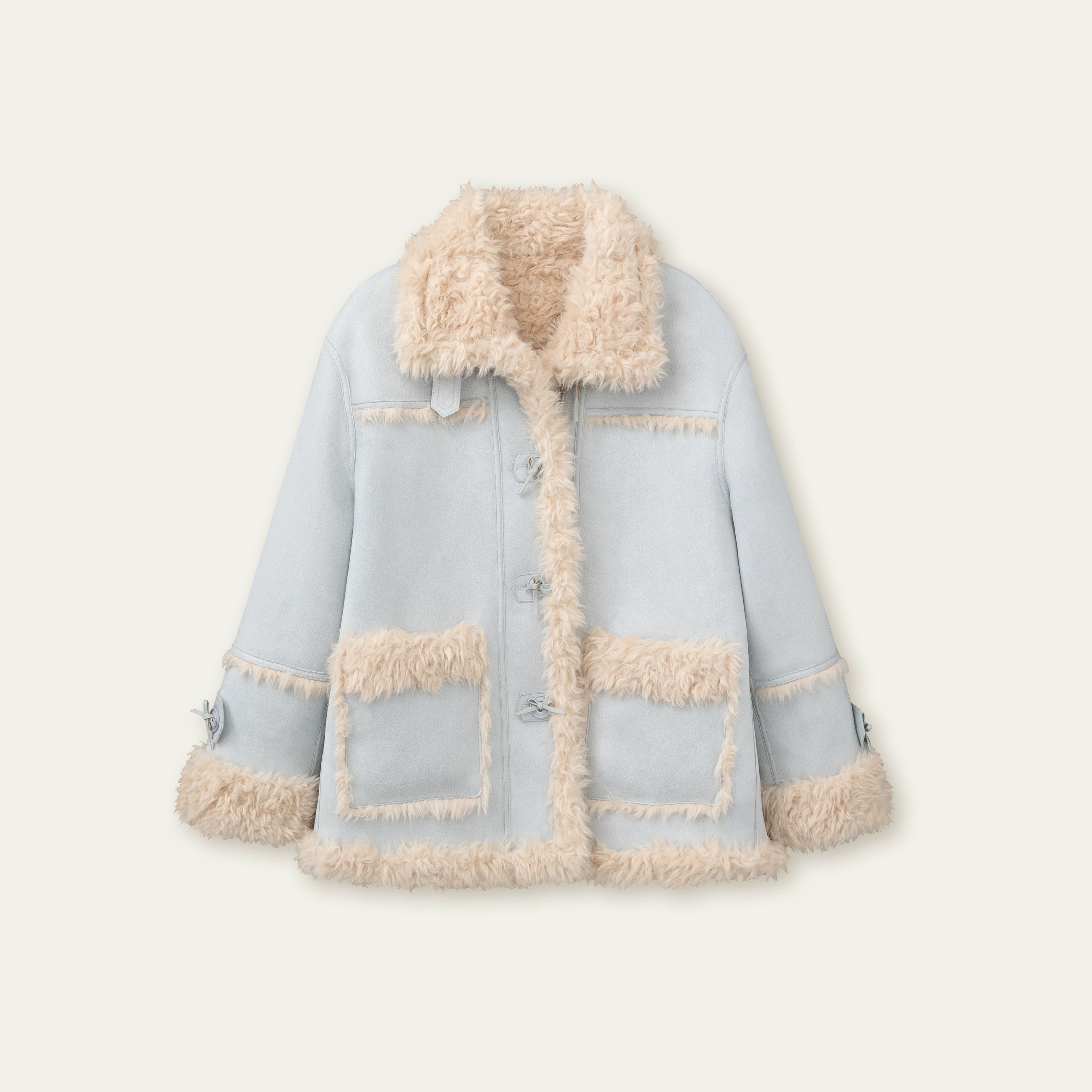 Reversible Faux Shearling Winter Jacket