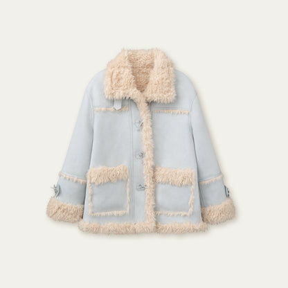 Reversible Faux Shearling Winter Jacket
