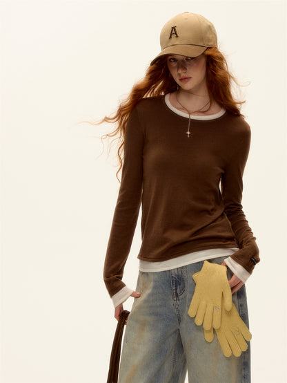 Winter Wool Knit Five-Finger Gloves