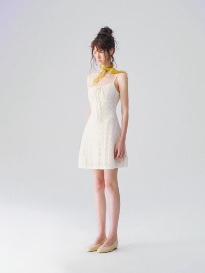 Jacquard Texture Slip Dress