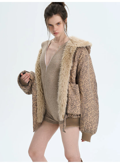 Eco Faux-Fur Hooded Jacket
