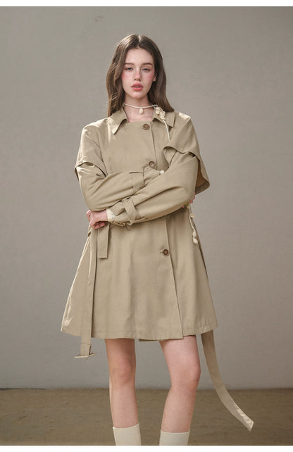 Comfy Chestnut Trench Coat