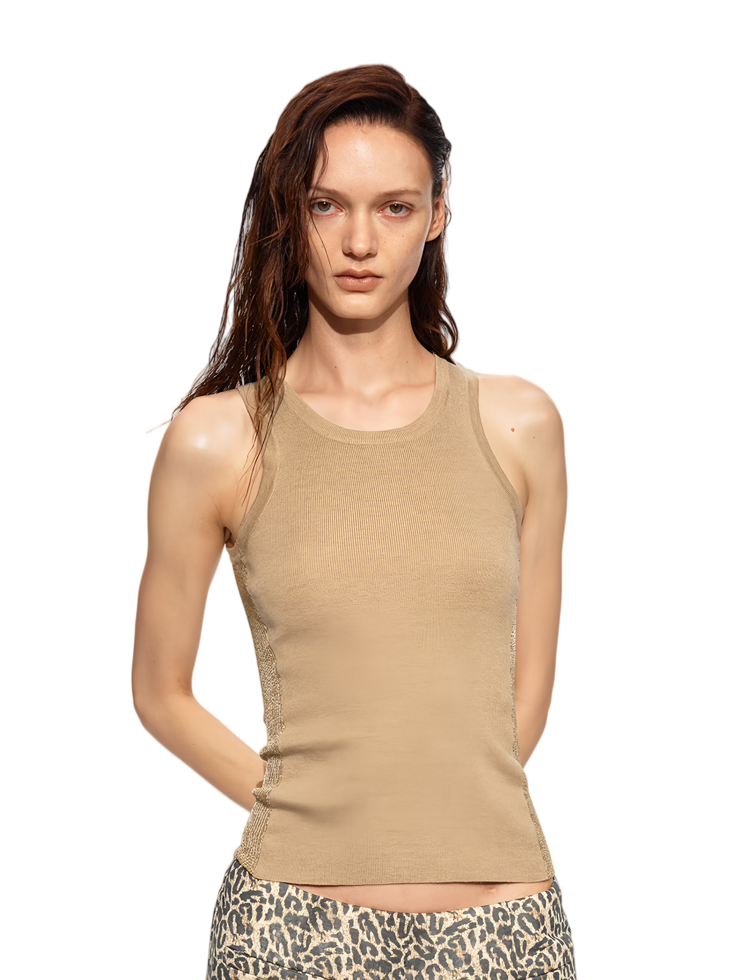 Gilded Wool Knit Tank